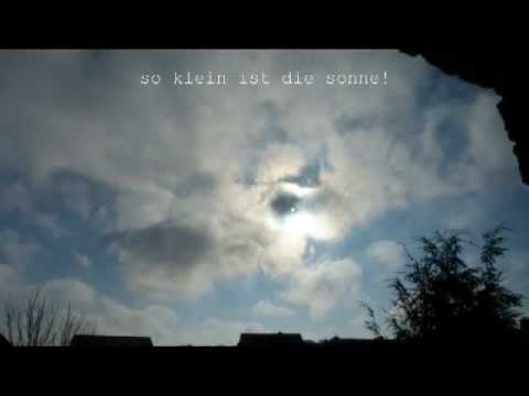 Youtube: Die Sonne ist in Wirklichlichkeit sooo klein! - The Sun is so small, März 2013