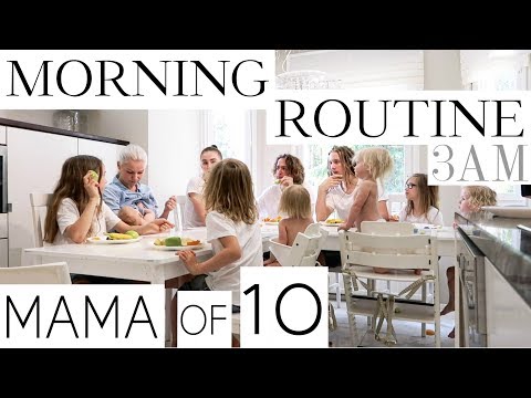 Youtube: MY MORNING ROUTINE with 10 CHILDREN ( PART 3/3 )