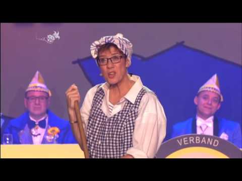 Youtube: Annegret Kramp-Karrenbauer als Putzfrau vom Landtag bei Narrenschau 2017
