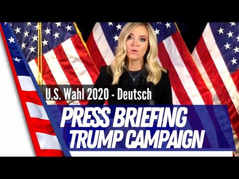 Youtube: Pressesekretärin Kaleigh Mcenany legt Beweise und Untersuchungen für angeblichen Wahlbetrug offen