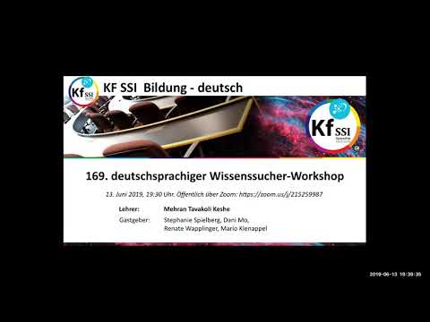 Youtube: 2019 06 13 PM Public Teachings in German - Öffentliche Schulungen in Deutsch