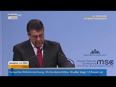 Youtube: Rede von Sigmar Gabriel bei der 54. Münchner Sicherheitskonferenz vom 17.02.2018