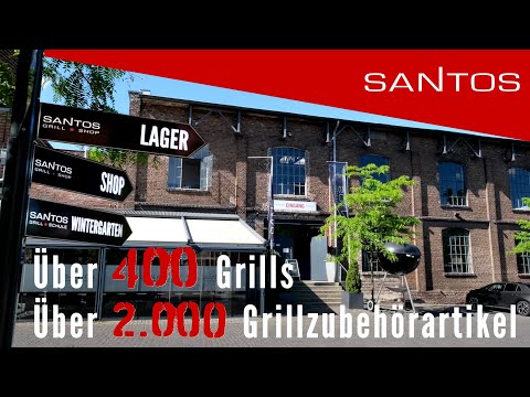 Youtube: SANTOS Grillfachhandel | Riesige Auswahl an Grills und Grillzubehör führender Grillmarken | Rundgang