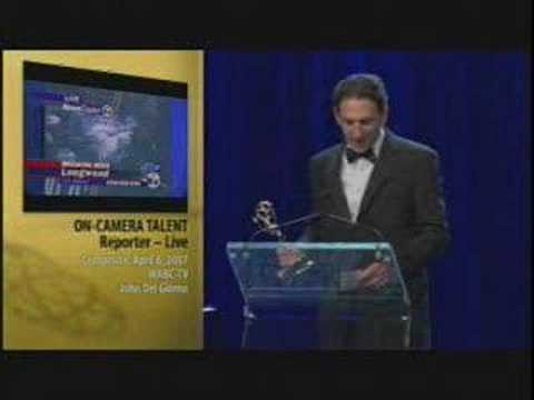 Youtube: John Del Giorno New York Emmy Awards