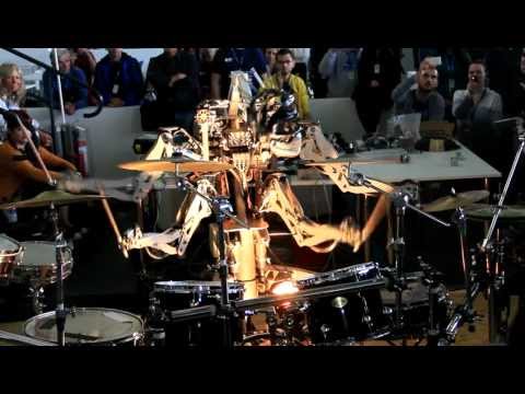 Youtube: 4 Armed Mohawked Robot playing the drums