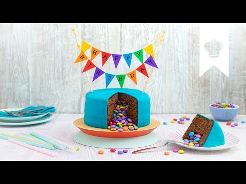 Youtube: Piñata Kuchen selber machen I Leckere Geburtstagsüberraschung | EDEKA