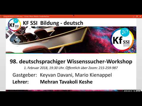 Youtube: 2018 02 01 PM Public Teachings in German - Öffentliche Schulungen in Deutsch