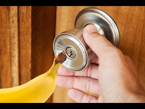 Youtube: How To Open a Locked Door With a Banana