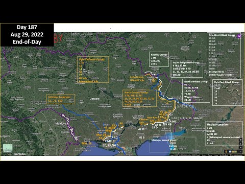 Youtube: Ukraine: military situation update with maps August 28 2022 (Ukrainian attack on Kherson bridgehead)