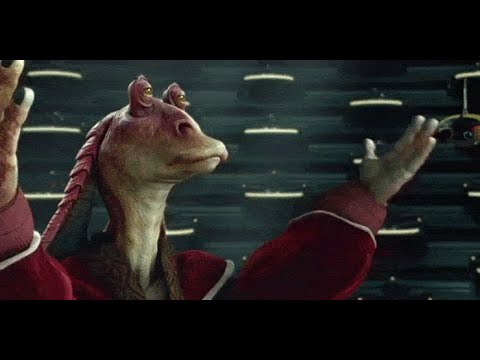 Youtube: Star Wars Episode II - Attack of the Clones - Jar Jar gives Palpatine Emergency Power - 4K ULTRA HD.