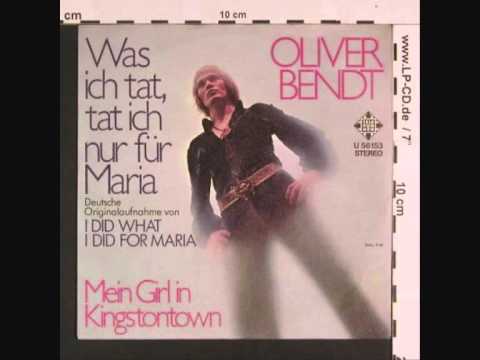 Youtube: Oliver Bendt Was ist tat tat ich nur für Maria