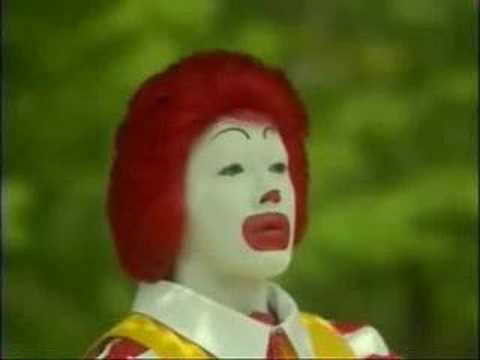 Youtube: More Ronald McDonald Insanity butterfly