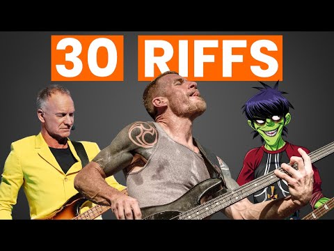 Youtube: Top 30 Most Iconic Bass Riffs