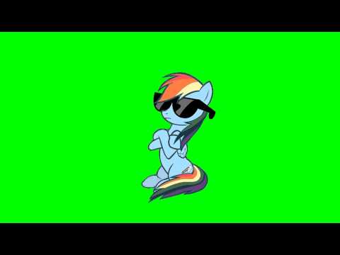 Youtube: Rainbow Dash: "'Sup?" - Green Screen Ponies