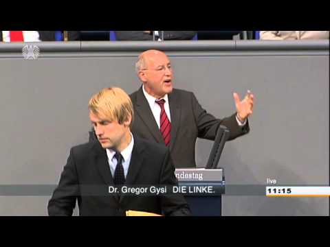 Youtube: Gregor Gysi, DIE LINKE: Ohne DIE LINKE im Bundestag würde die Demokratie verarmen