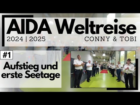 Youtube: AIDA Weltreise 2024/2025 | VLOG1 | Wir gehen an Bord | Auslaufen in Hamburg und Seetage nach Spanien