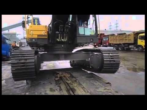Youtube: Экскаватор упал при погрузке на трал / Crawling excavator accident (f
