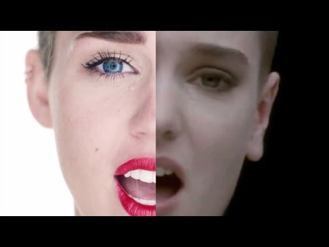 Youtube: Miley Cyrus Vs Sinead O'Connor -  Nothing Compares To Wrecking Ball