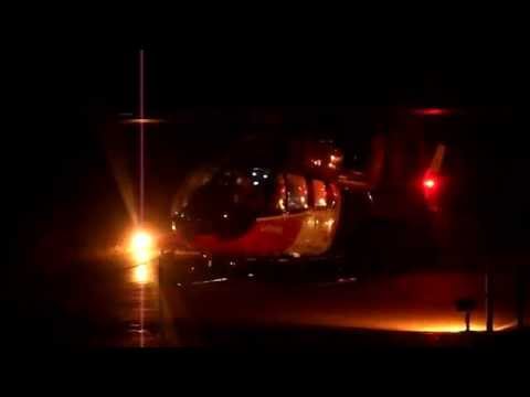 Youtube: Rettungshubschrauber Christoph Berlin (D-HDSB) Start bei Nacht und Regen