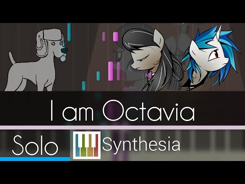Youtube: I am Octavia (Titanium Parody) - Eile Monty - |SOLO PIANO TUTORIAL w/LYRICS| -- Synthesia HD
