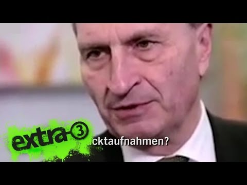 Youtube: Der Kommissar - Ein Lied für Günther Oettinger   | extra 3 | NDR