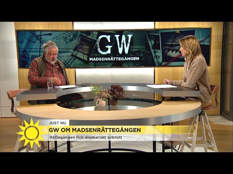 Youtube: Kaos i Madsen-rättegången - nämndeman föll ihop i rätten - Nyhetsmorgon (TV4)