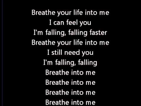 Youtube: Red - Breathe into me lyrics