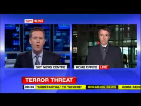 Youtube: Red Flag Alert -U.K. Home Secretary Alan Johnson Announces Terror Threat Raised To Severe