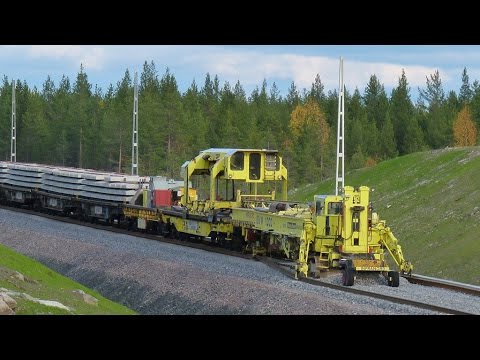 Youtube: Worlds largest track layer in 2011 - Plasser & Theurer SVM1000 Infranord at Haparandabanan, Sweden