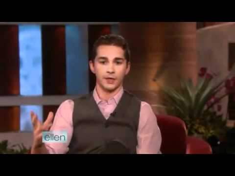 Youtube: Shia LaBeouf Interview on Ellen Part 1