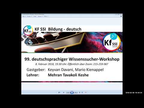 Youtube: 2018 02 08 PM Public Teachings in German - Öffentliche Schulungen in Deutsch