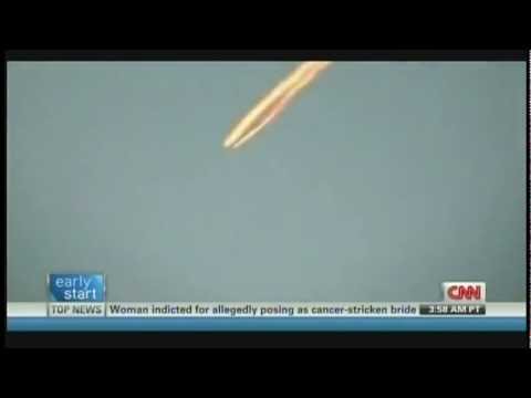 Youtube: NASA says mystery fireball was just jet contrail (April 11, 2012)