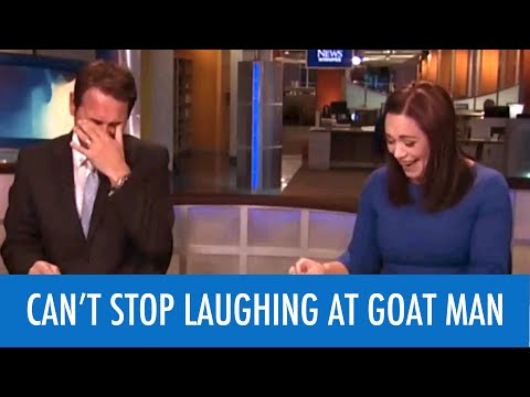Youtube: News Anchors Can't Stop Laughing At Goat Man
