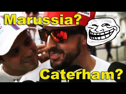 Youtube: Felipe crashes Alonso's interview: Going to Marussia? Caterham? Japan 2014