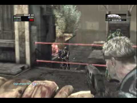 Youtube: Gears of War 2 Gameplay Xbox Live Online Multiplayer Horde Mode - Wave 49