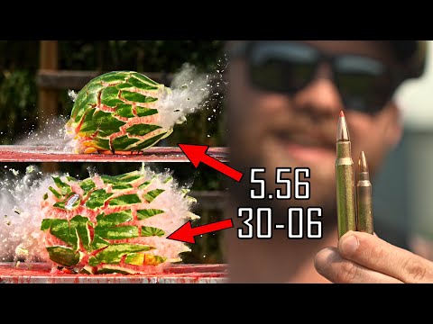 Youtube: The Insane POWER of 30-06 in Super Slow Motion! ft. Fat Electrician