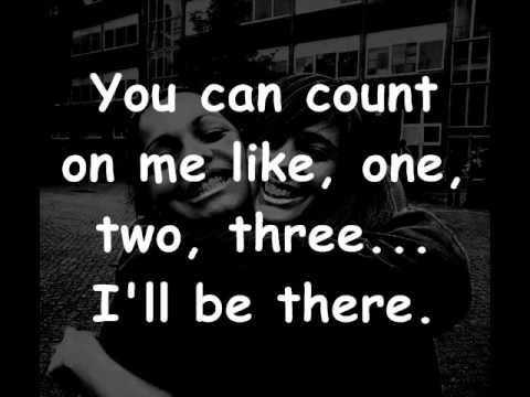 Youtube: Bruno Mars - Count on me lyrics