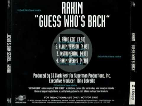 Youtube: Rakim - Guess Who's Back