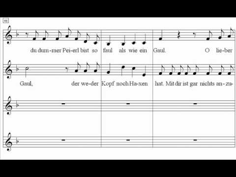 Youtube: Mozart - O du eselhafter Peierl - Chorus Viennensis