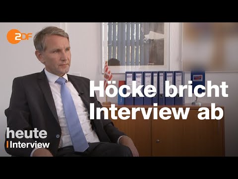 Youtube: Björn Höcke bricht ZDF-Interview ab und droht