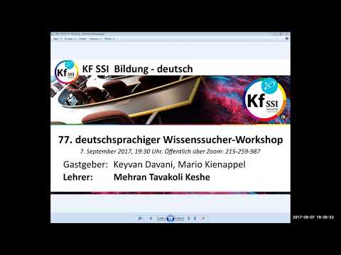 Youtube: 2017 09 07 PM Public Teachings in German - Öffentliche Schulungen in Deutsch