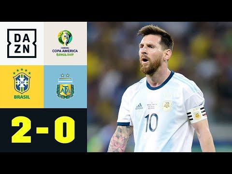 Youtube: Lionel Messis Titeltraum platzt erneut: Brasilien - Argentinien 2:0 | Copa America | DAZN Highlights