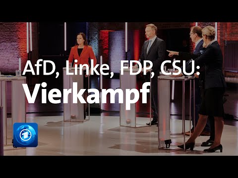 Youtube: Wahl: Der Vierkampf nach dem Triell (AfD, FDP, Linke, CSU) | LIVESTREAM