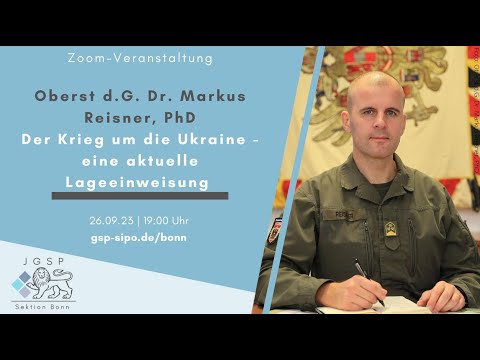 Youtube: Oberst d.G. Dr. Markus Reisner zur aktuellen Lage in der Ukraine