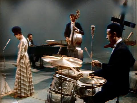 Youtube: Max Roach Quartet & Abbey Lincoln,  BRT TV Studio, Schaarbeek, Belgium, January 10, 1964 (Colorized)