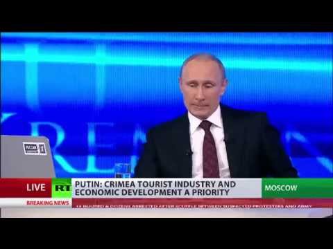 Youtube: Putin admits lies about Russian troops in Crimea: comparison of statements now and then.