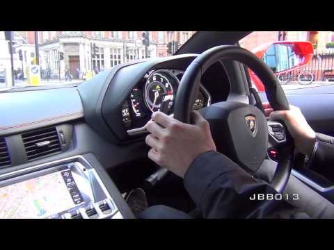 Youtube: Crazy Lamborghini Aventador Ride - Brutal Accelerations, Downshifts and Revs in the City