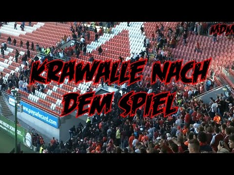 Youtube: 1. FC Kaiserslautern - Karlsruher SC - Kompletten Ausschreitungen nach dem Spiel - 4.10.2014