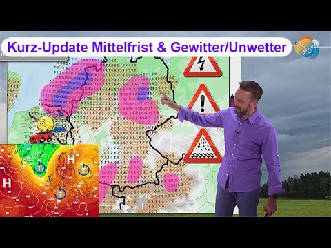 Youtube: Kurz-Update Mittelfrist & Gewitter/Unwetter. Gefährlicher Donnerstag! Ende Juni Omega oder Westlage?
