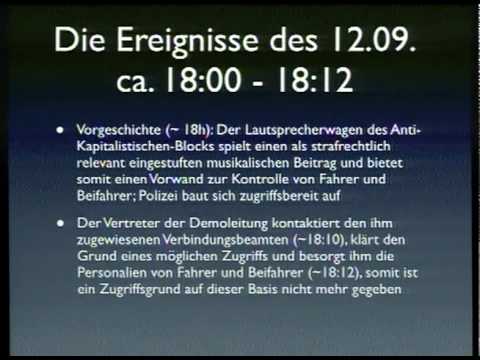 Youtube: 26c3: Die Ereignisse des 12.9. und ihre Folgen - "Freiheit statt Angst"-Polizeiübergriffe 1/9